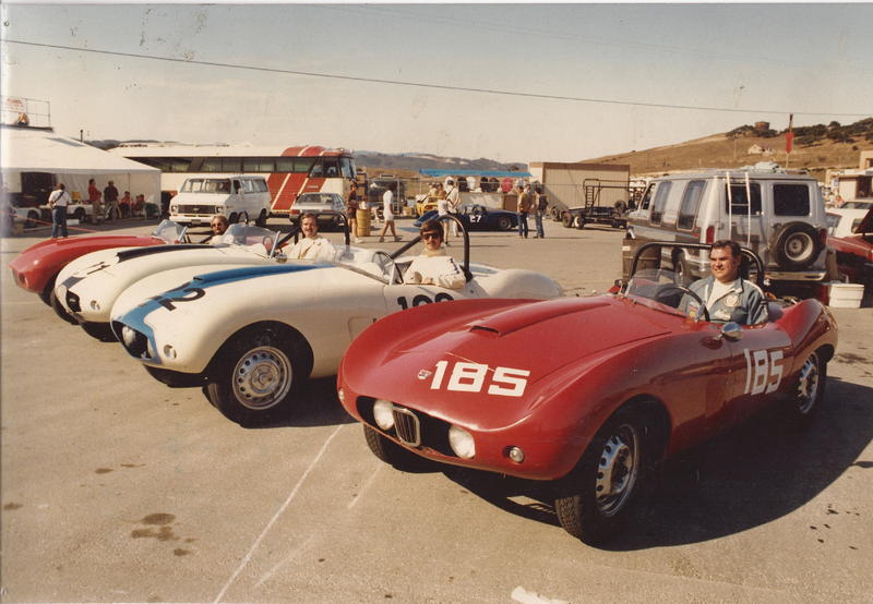 1982 Monterey Historic #185, 404-x-3008 Bill Watkins, 3080 Chuck Breazeale, 3102 Brett Austin, & 3005 Chuck Weber.