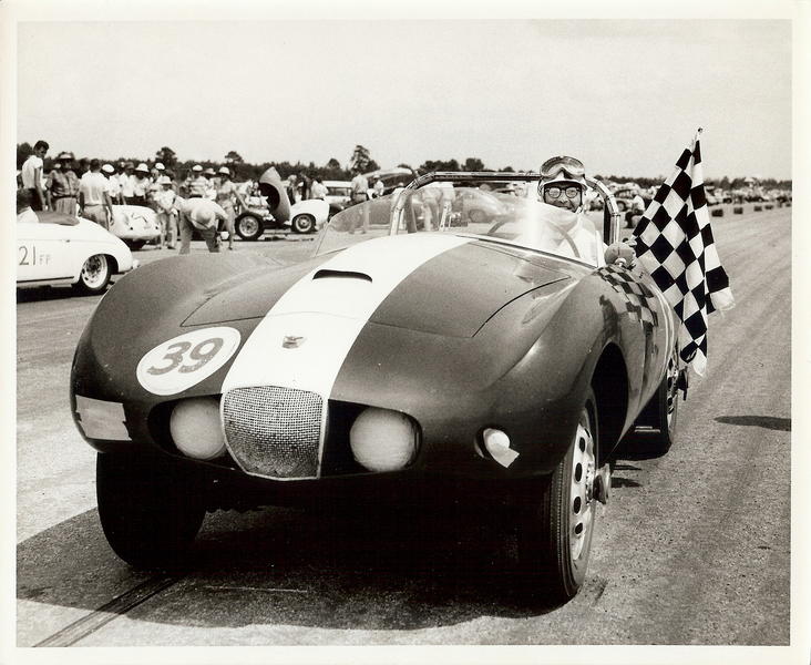 This is Ed Rahal in 1956, note the Borrani knock off wheels.  Also no one bent rollbars in Savannah back then.  Ed welded his own from small pieces of pipe.